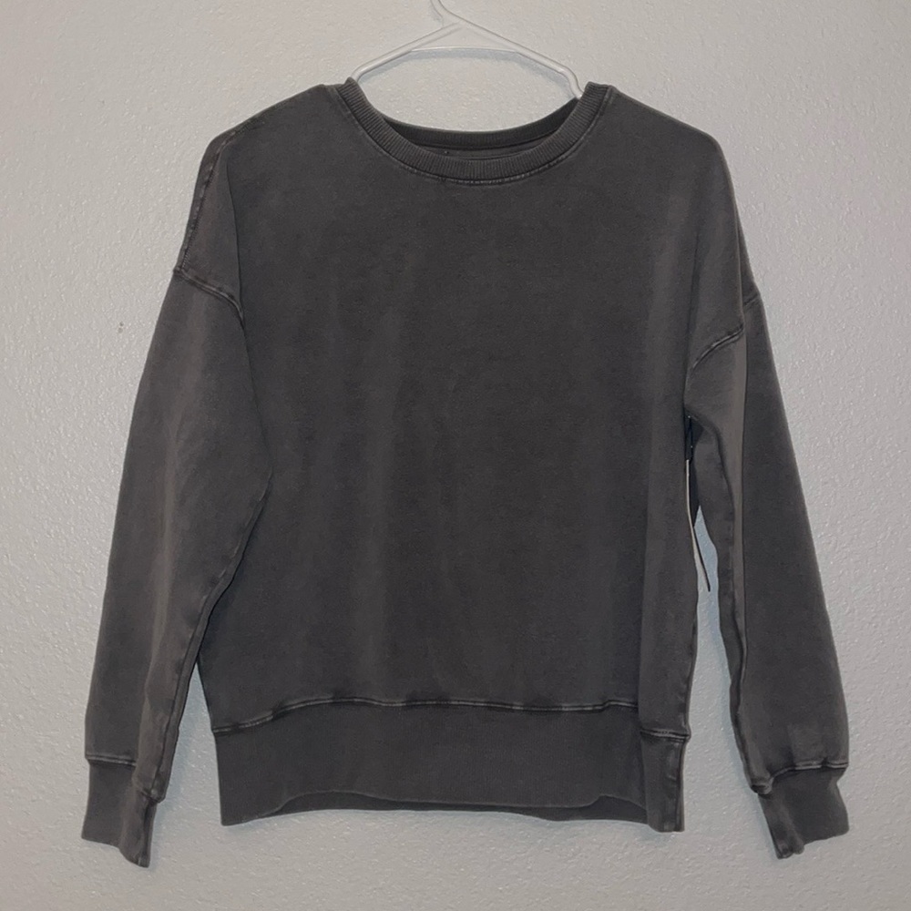 LACAUSA Women’s Gray Oversized Sweatshirt Size XS NWT